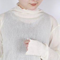 画像7: tumugu: コットンチュールハイネックロングTシャツ 3色 (7)