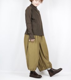 画像34: tumugu: コットンチュールハイネックロングTシャツ 3色 (34)