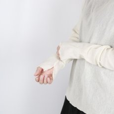 画像6: tumugu: コットンチュールハイネックロングTシャツ 3色 (6)