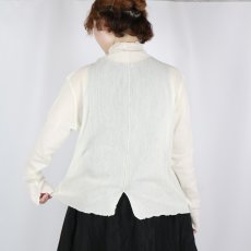 画像3: tumugu: コットンチュールハイネックロングTシャツ 3色 (3)