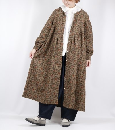 画像3: sosotto LIBERTYコーデュロイヨーク切替ギャザーOP 2色