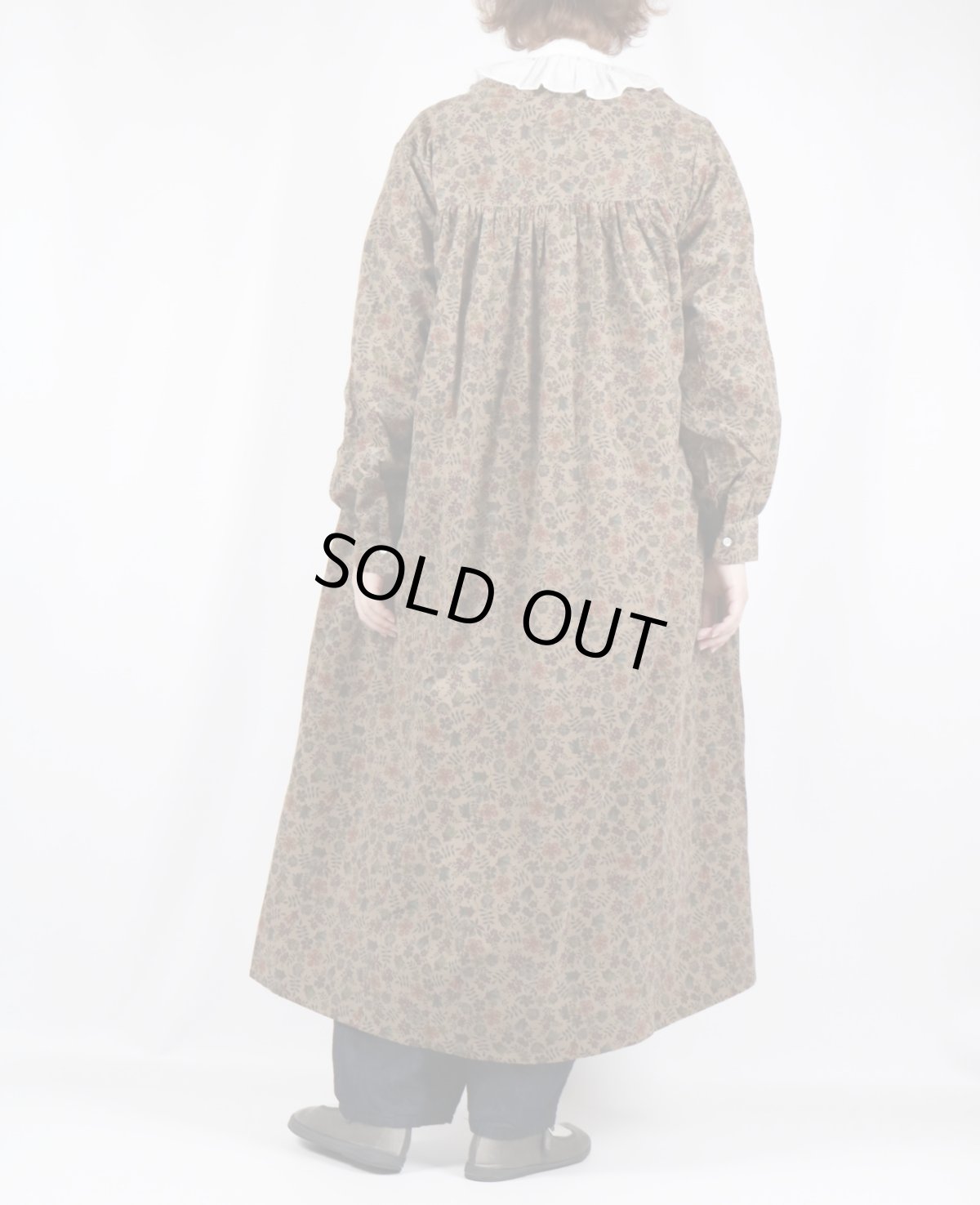 画像13: sosotto LIBERTYコーデュロイヨーク切替ギャザーOP 2色 (13)