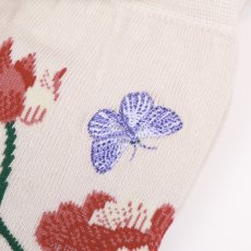 画像6: ande ハイゲージクルーソックス 刺繍 ラビットソックス 2色 (6)
