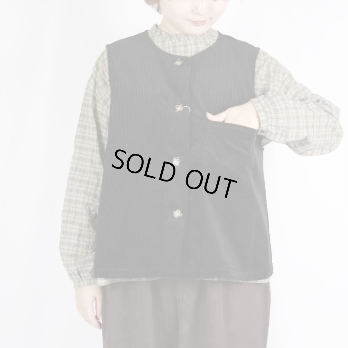 画像34: Vent d'ouest サッカーコール天 ベスト3色 (34)