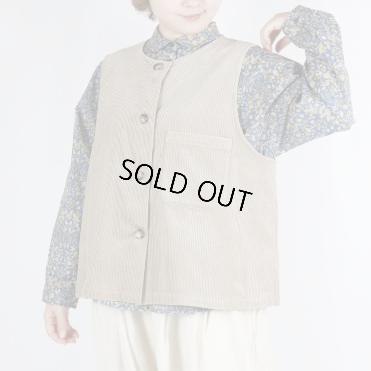 画像14: Vent d'ouest サッカーコール天 ベスト3色 (14)