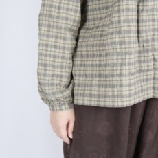 画像30: nachukara シャーリングチェック フリルブラウス 2色 (30)