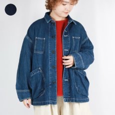 画像1: tumugu: 10ozデニム カバーオール　2色 (1)