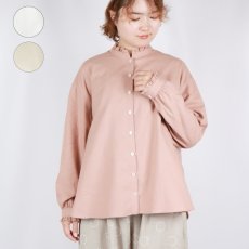 画像1: Vent d’ouest ビエラナチュラルピーチワッシャー長袖ブラウス 3色 (1)
