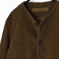 画像26: Vas-y Lentement　WIDE&NARROW WALE CORDUROY(OVERDYE) 60'S ORGANIC CAMBRIC SIDE VENTS NO COLLAR JACKET 2色 (26)