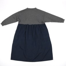 画像25: nachukara 　ウール混ニットコンビギャザーワンピース　2色 (25)