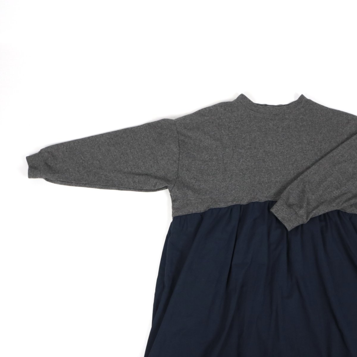 画像26: nachukara 　ウール混ニットコンビギャザーワンピース　2色 (26)