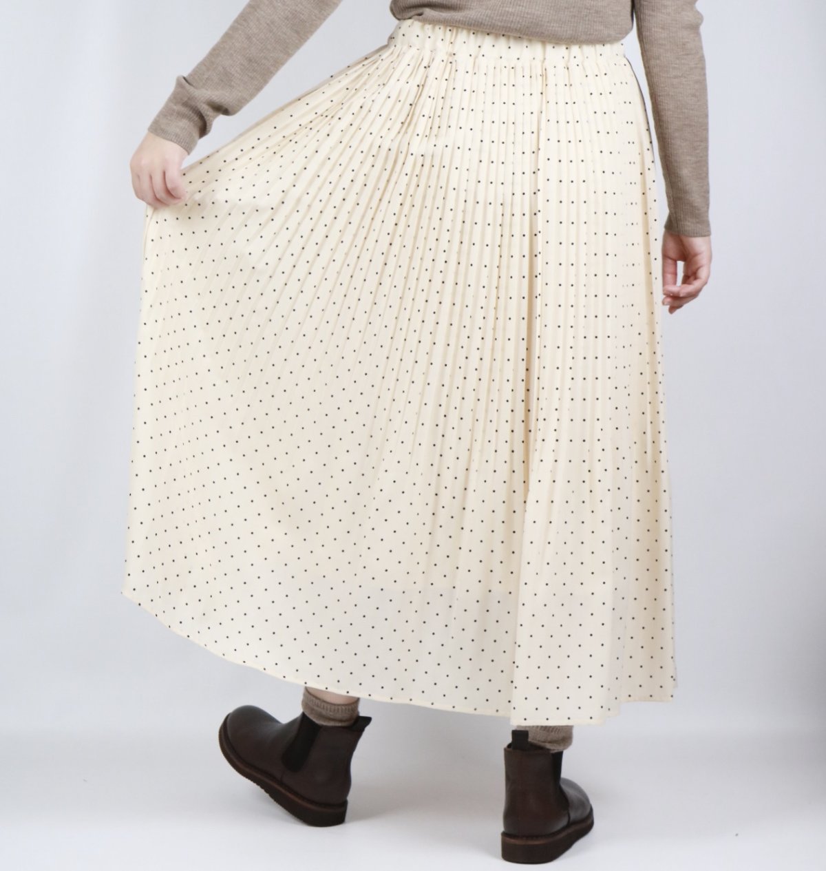 画像14: sosotto　DOT消しプリーツスカート 3色 (14)