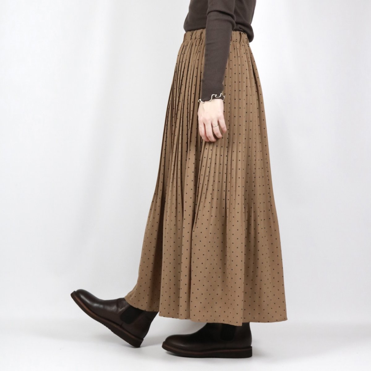 画像3: sosotto　DOT消しプリーツスカート 3色 (3)