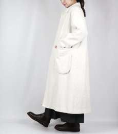 画像4: Gauze# ランダムストライプキルトコート KINARI (4)