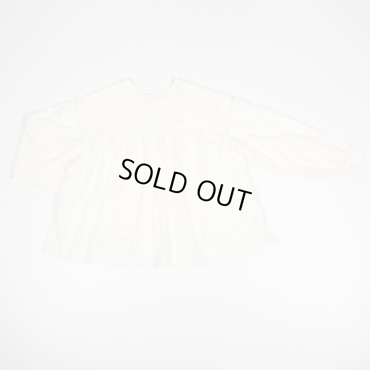 画像15: tumugu: ストライプフリンジドビーブラウス IVORY (15)