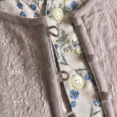 画像9: maison de soil BOILED WOOL PLAIN EMB BOLERO 2色 (9)