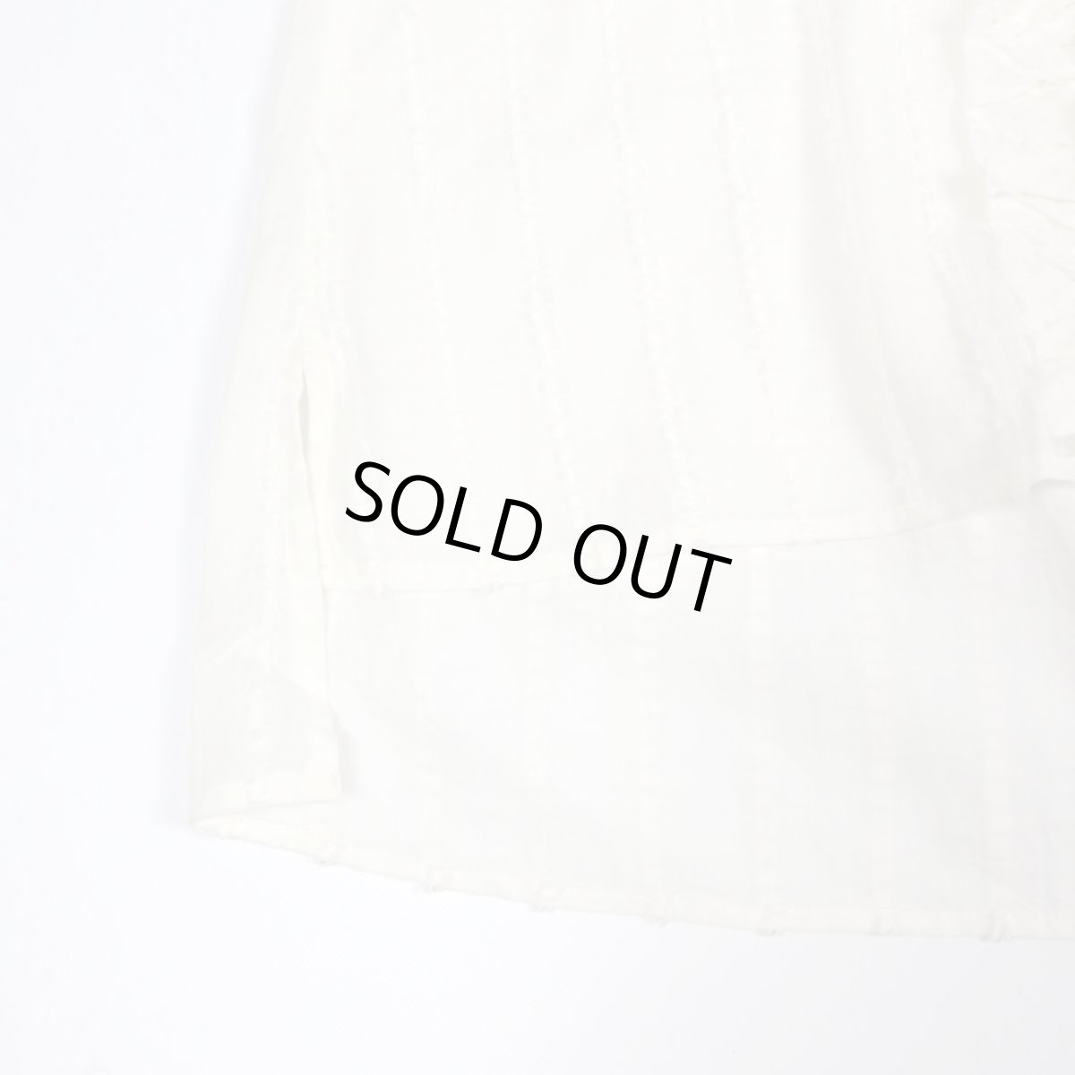 画像20: tumugu: ストライプフリンジドビーブラウス IVORY (20)