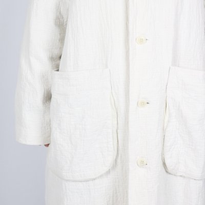 画像2: Gauze# ランダムストライプキルトコート KINARI