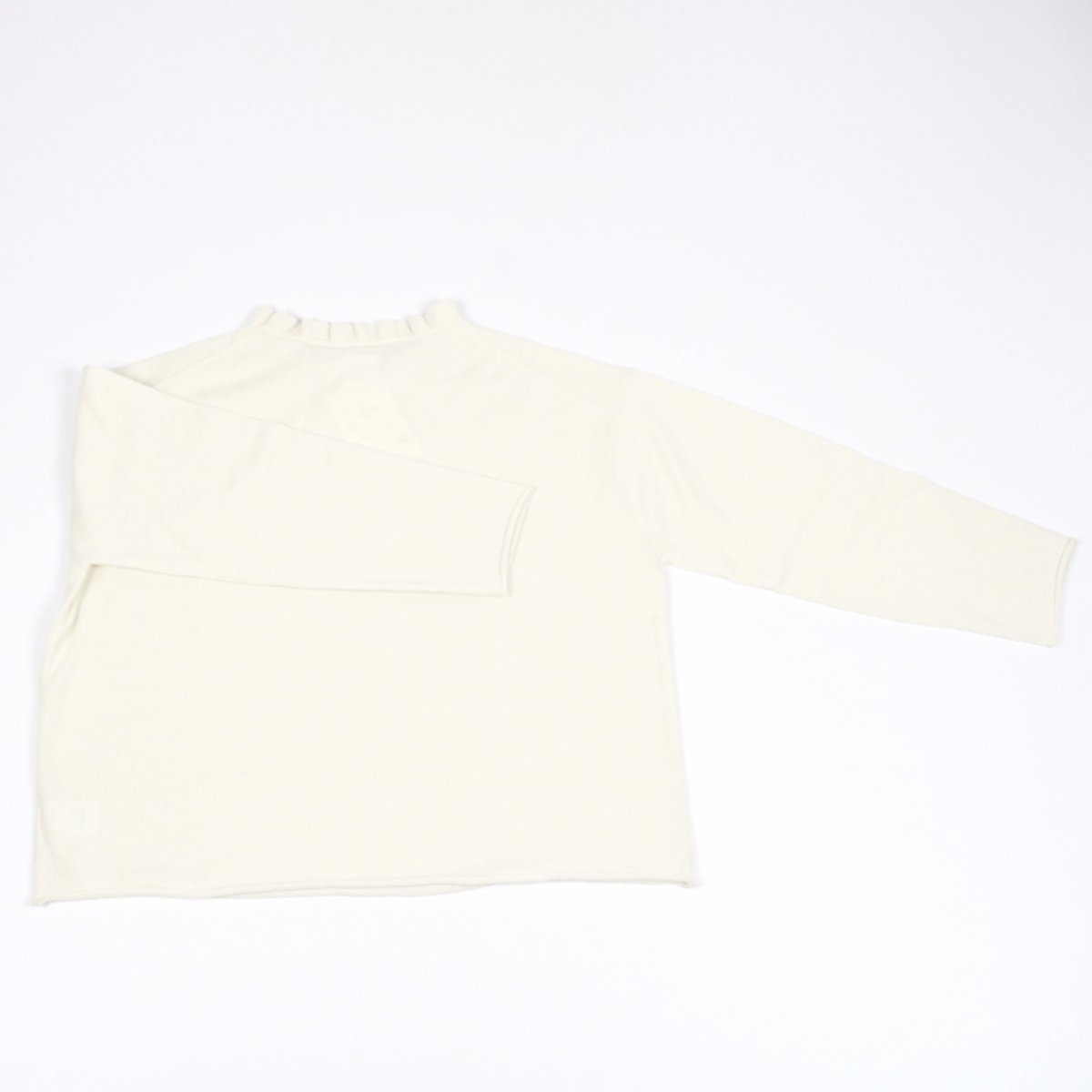 画像19: Gauze# フリルカラー2WAYニットプルオーバー MILK (19)