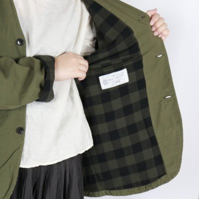 画像2:  Vas-y Lentement 40s ORGANIC POPLIN (OVERDYE) SIDE VENTS V-NECK JACKET 2色2サイズ
