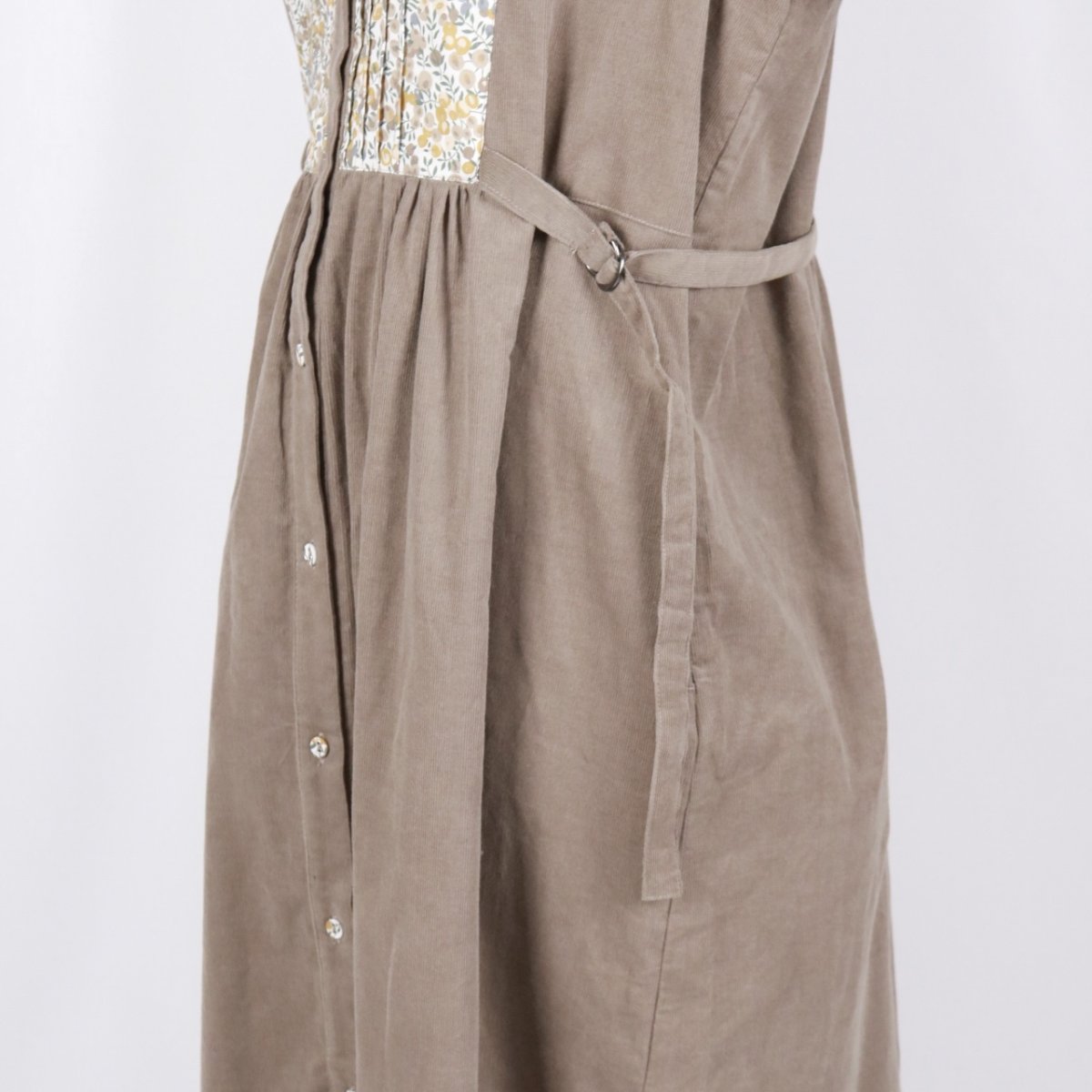 画像33: sosotto　細コール×LIBERTY ビブヨーク ワンピース　2色 (33)