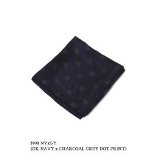 画像12: maison de soil BANGALORE SILK DOT PRINT SCARF 2色 (12)