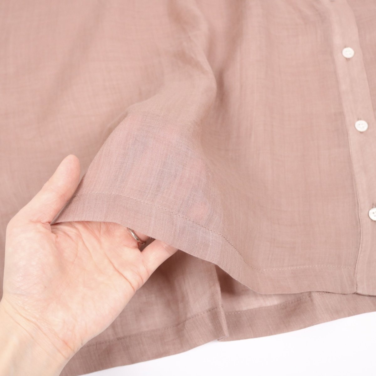 画像46: nachukara シアーリネンギャザーブラウス 4色 (46)