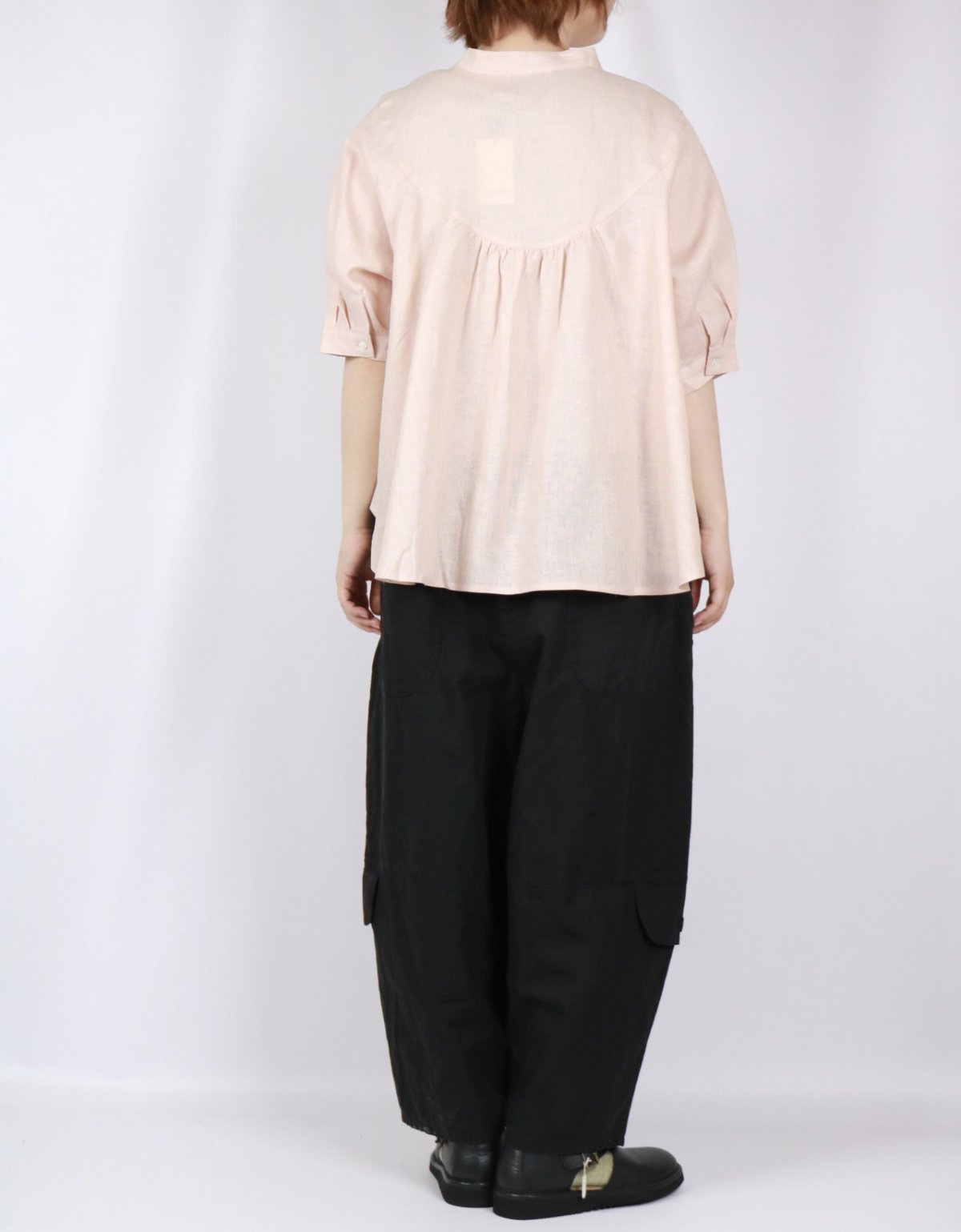 画像18: nachukara リネンポプリン スキッパーブラウス 3色 (18)