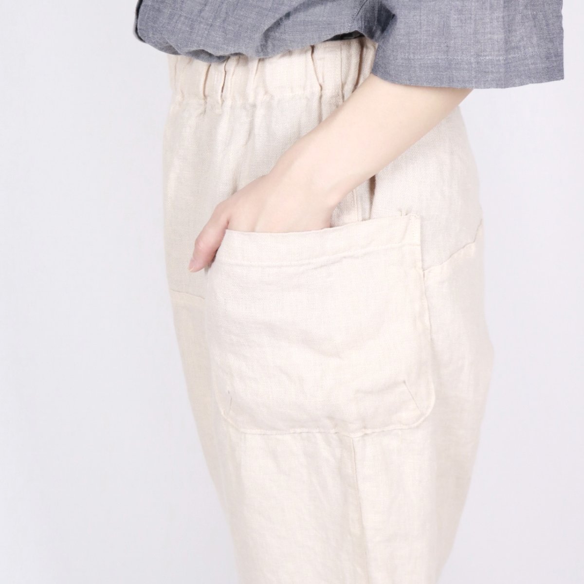 画像6: tumugu:　ソリトリネン イージーパンツ　3色 (6)