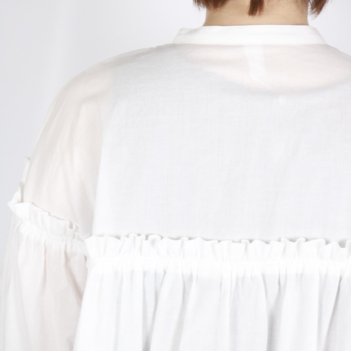 画像21: 20%OFF SALE! LUEUF  ギャザーシャツ 3色 (21)