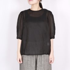 画像23: Gauze＃GATHER SLEEVE MODERNIST BLOUSE 3色 (23)