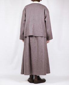 画像16: tukuroi リネンコットンツイル タックスカート　2色 (16)