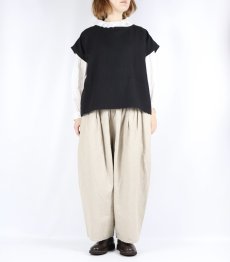 画像7: SOIL COTTON / WOOL TWILL WEAVE PLAIN FRENCH/SL BACK SIDE PLEATS PULLOVER  (7)