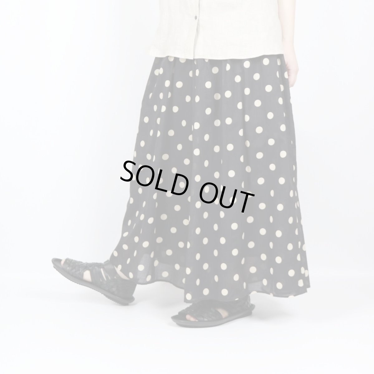 画像13: SOIL  80s COTTON VOILE DOT PRINT CULOTTES　２SIZE (13)