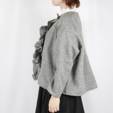 画像2: LABOLATORY  TWEED QUIET FRILL BLOUSE  2色 (2)