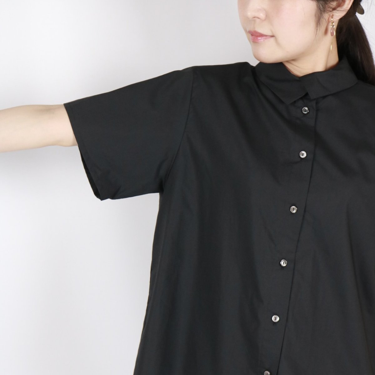 画像5: DIARIES　バイカラーヘムラインシャツ　2色 (5)