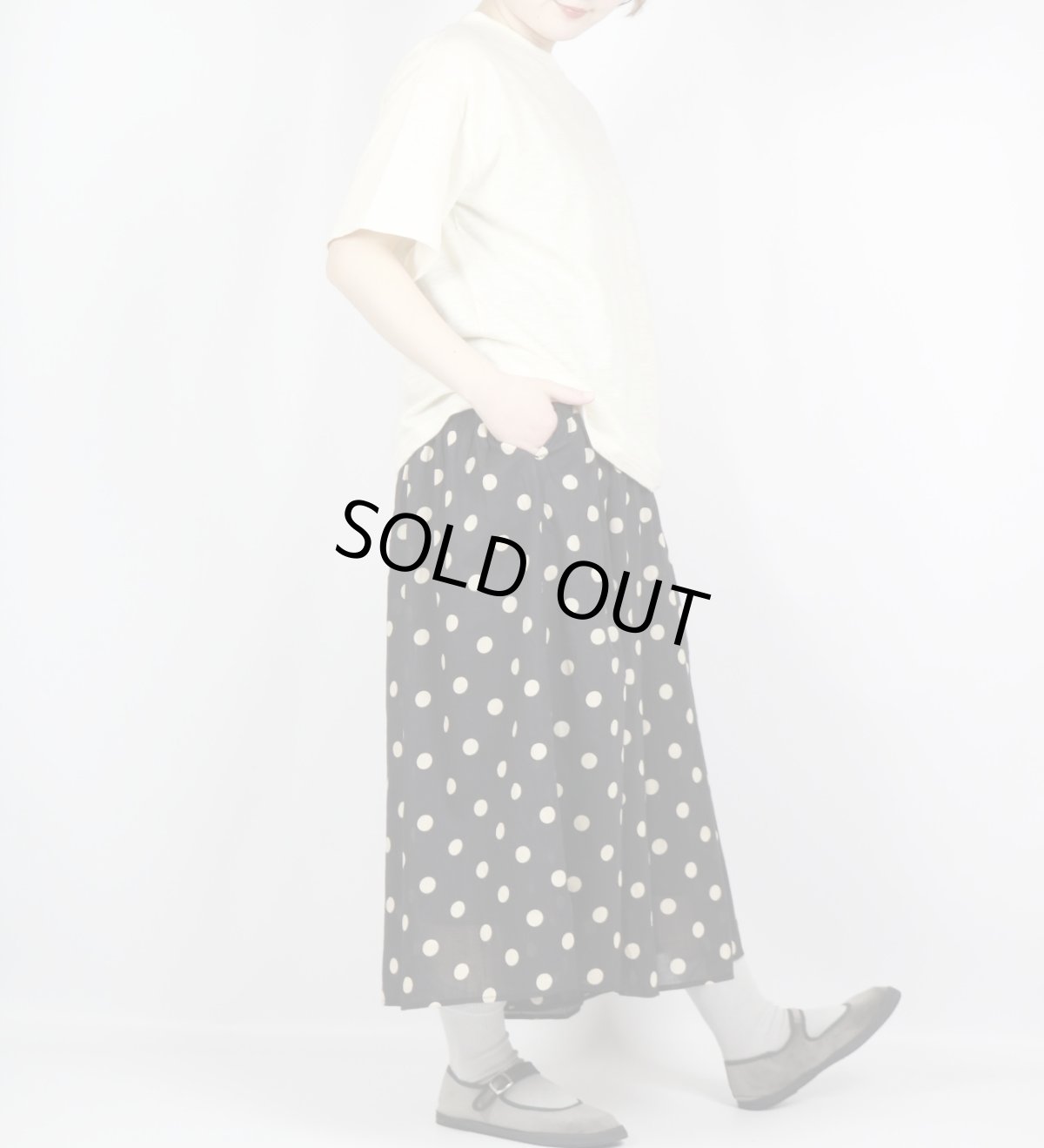 画像6: SOIL  80s COTTON VOILE DOT PRINT CULOTTES　２SIZE (6)