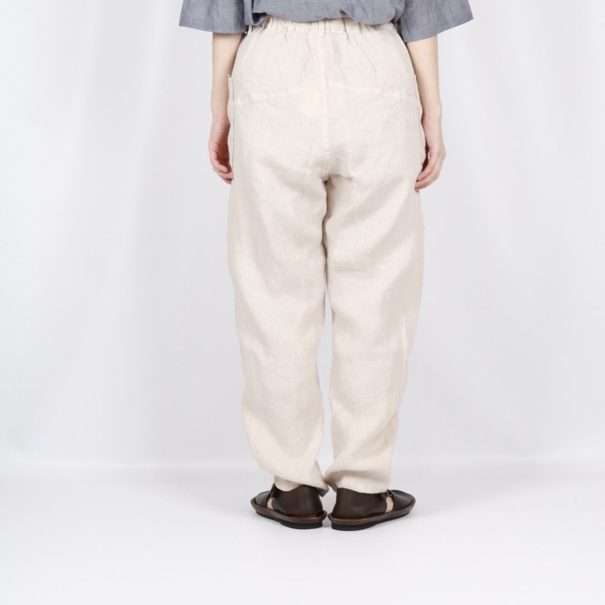 画像4: tumugu:　ソリトリネン イージーパンツ　3色 (4)
