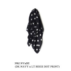 画像6: maison de soil BANGALORE SILK DOT PRINT SCARF 2色 (6)