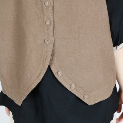 画像1: tumugu: リネンキャンバス 2wayベスト 3色