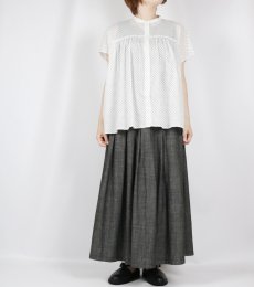 画像22: DIARIES   DOT GATHER BLOUSE  2色 (22)