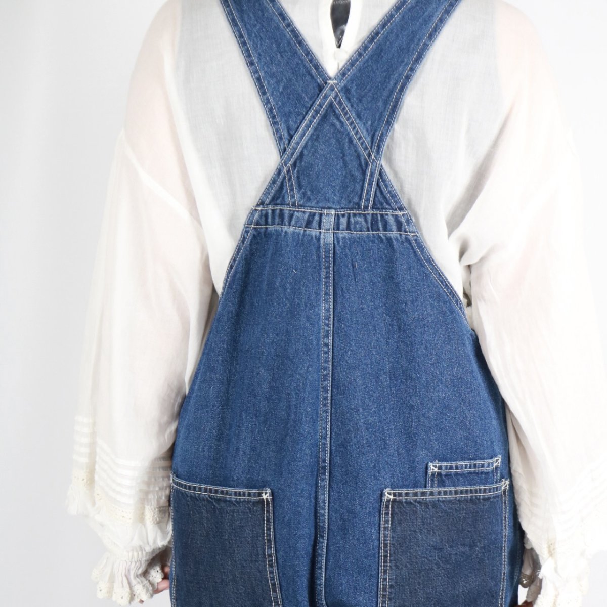 画像10: tumugu: 10ozデニムサロペット FADE BLUE (10)