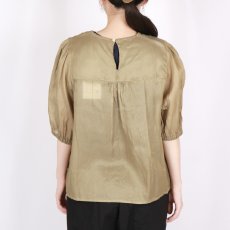 画像4: Gauze＃GATHER SLEEVE MODERNIST BLOUSE 3色 (4)