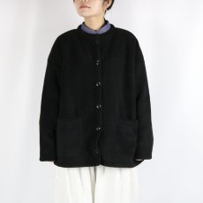 画像9: LUEUF  フリース ショートコート  BLACK (9)