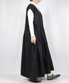 画像4: Gauze# ボックスタックノースリーブワンピース　2色 (4)