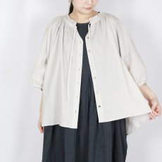 画像6: LUEUF FRILL NECK SHIRT 3色 (6)