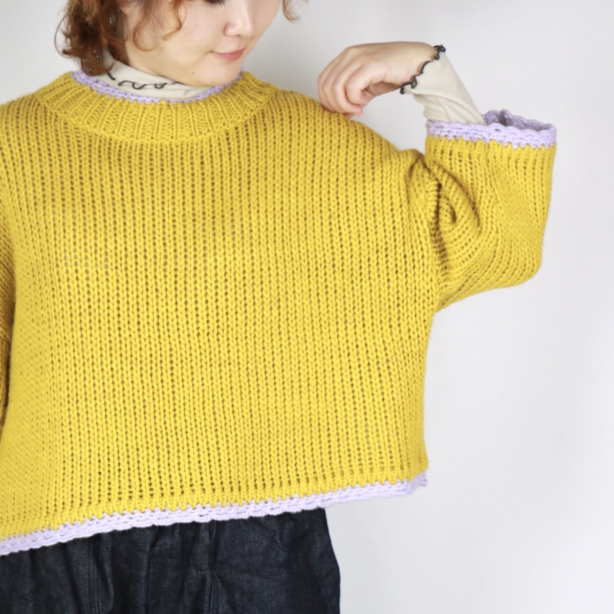 画像2: ROBE de PEAU JOU JOUボトルネックニット　3色 (2)