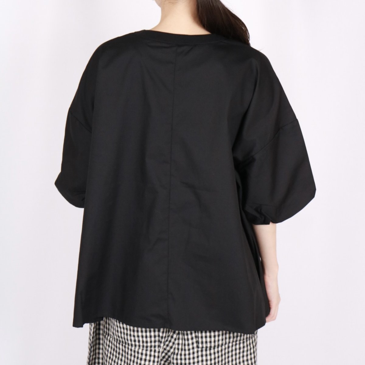 画像29:  NARU エッセンシャルブロード バルーンスリーブシャツ　3色 (29)