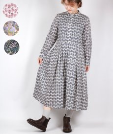 画像1: Crespi  BOTANICAL ESCAPEリバティワンピース 4色 (1)