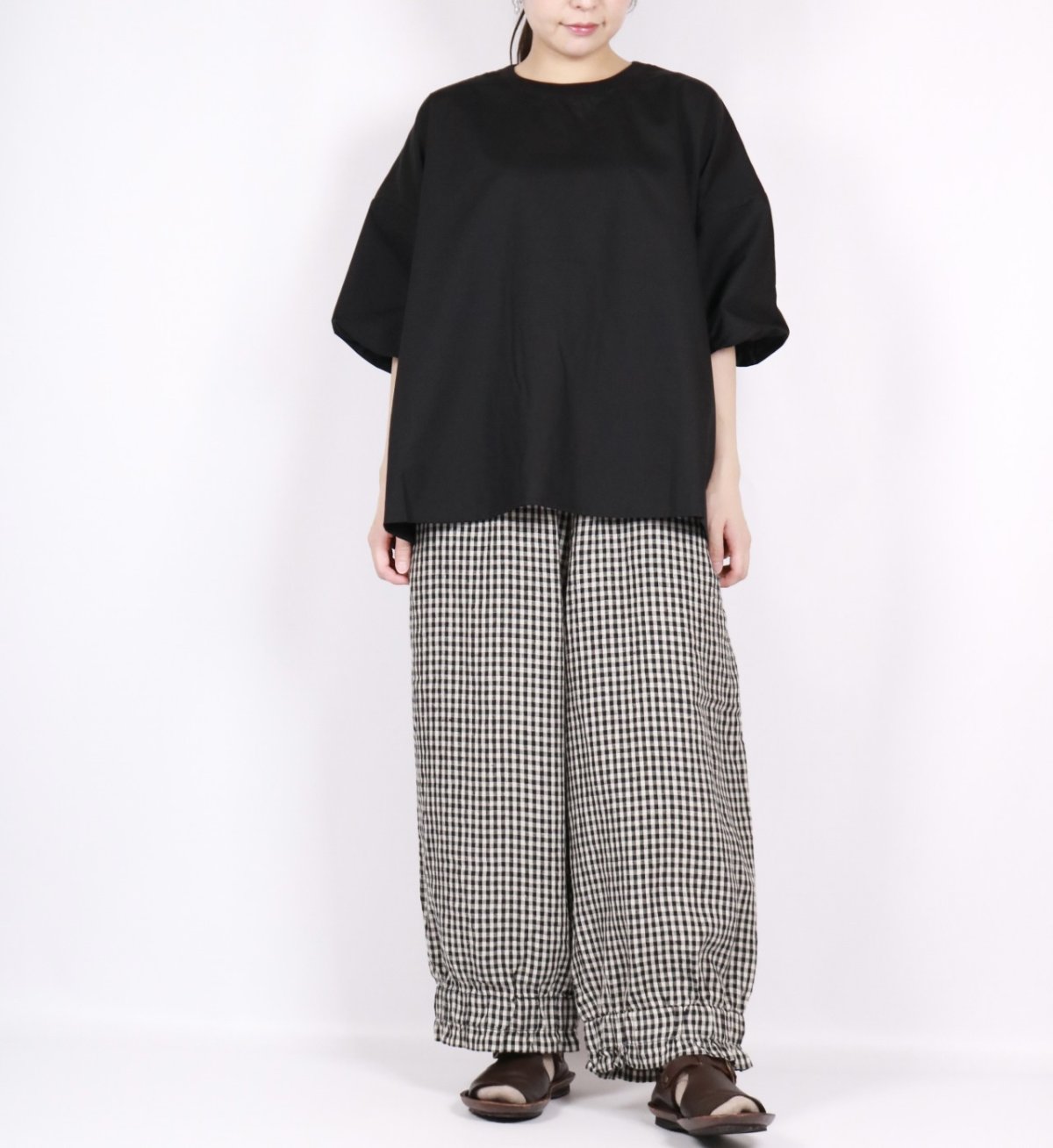 画像35:  NARU エッセンシャルブロード バルーンスリーブシャツ　3色 (35)